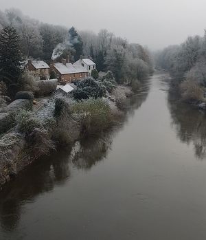 Frosty scene in Ironbridhe. Photo: Dave Briggs.