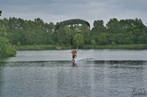 One of the skydivers