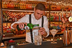 Peaky Blinders themed cocktails are on offer at the bar