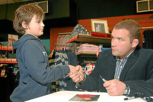 Supporting image for story: Raging Bull Phil Vickery scrums down with fans at clothes launch in Shrewsbury