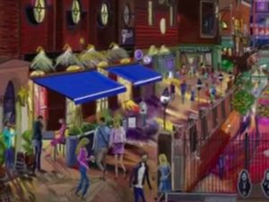 Supporting image for story: Black Sabbath guitarist present first of 250 paintings of his band's Broad Street bench 