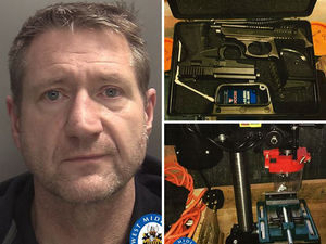 Supporting image for story: JAILED: Walsall man had gun modification workshop in garden shed