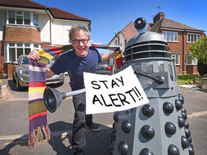 Supporting image for story: WATCH: I-so-late! Dalek patrols Black Country street to uplift people's spirits amid coronavirus