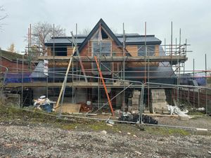 Supporting image for story: Yet-to-be completed new-build in village near Shrewsbury to go under the hammer with low guide price