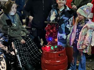 Supporting image for story: Santa, music and gifts - Knighton's wonderful Christmas light switch-on event