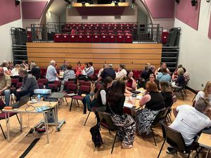 Businesses help launch “Make It Market Drayton” at packed event. Picture: Make It Market Drayton