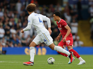 Travis Hernes in action at Elland Road (AMA)