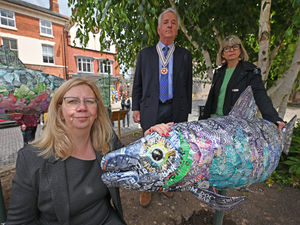 Supporting image for story: Something fishy? Find out why Newport has three fin-tastic new sculptures...