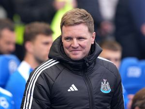 Newcastle head coach Eddie Howe before a Premier League match at Brighton