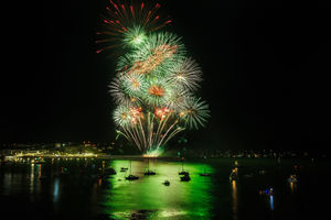 Avril is the adjudicator of the annual British Fireworks Championships at Plymouth. Picture: Rob Nankivell from Fully Fused Firework Display.