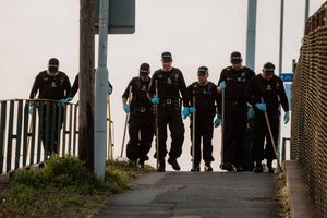 Police search after a shooting in Wolverhampton earlier this year