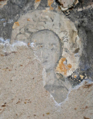 One of the medieval wall paintings