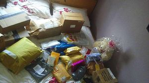 The pile of presents is growing day by day