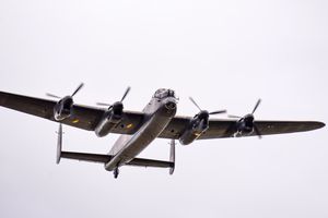 A Lancaster bomber will fly over Shropshire this weekend. Picture: RAF Museum.
