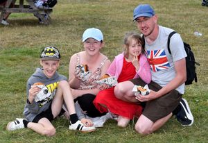 The Boyle family enjoying a day out at Shrewsbury Live