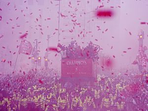 Supporting image for story: Liverpool celebrate Premier League success with fans in city centre parade