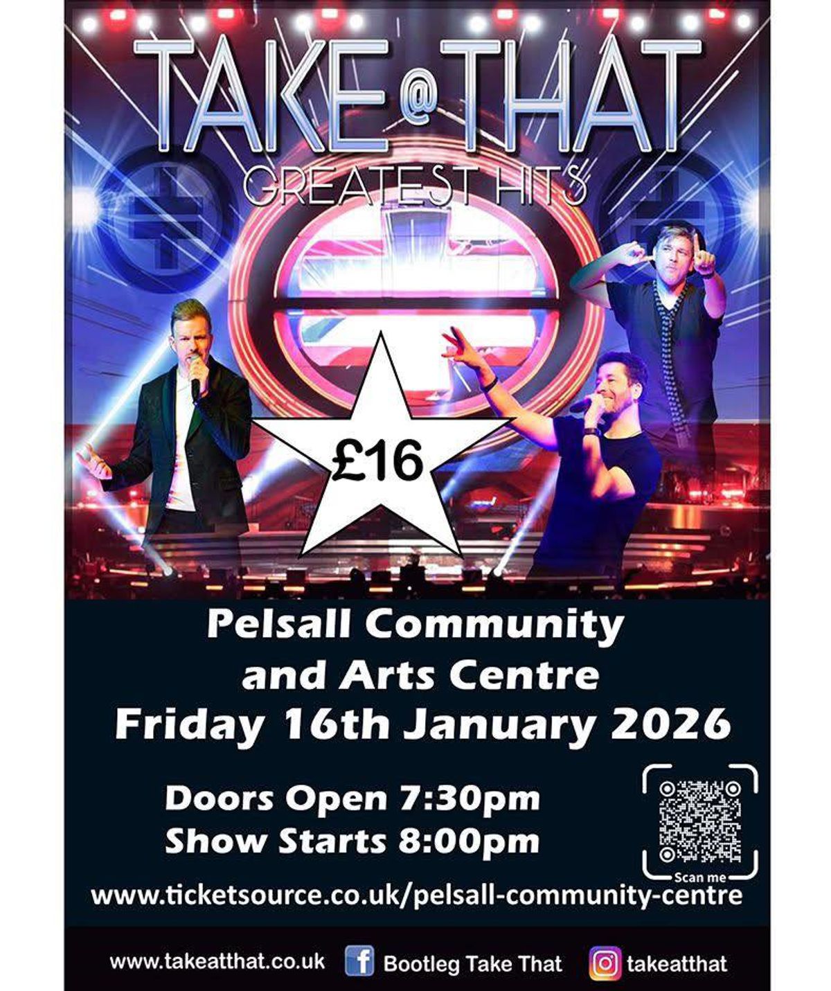 The boys are back! Take That tribute live in Pelsall this January