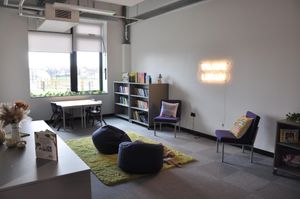 The new library space in the purpose built Branston Locks Primary and Nursery School.