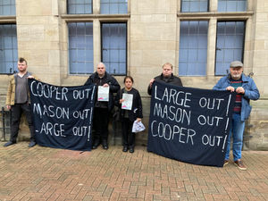 Supporting image for story: Protesters claim they were barred from attending Staffordshire County Council meeting