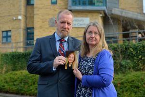 Charlotte's parents, Wing Commander Neil Hope and Helen Hope.