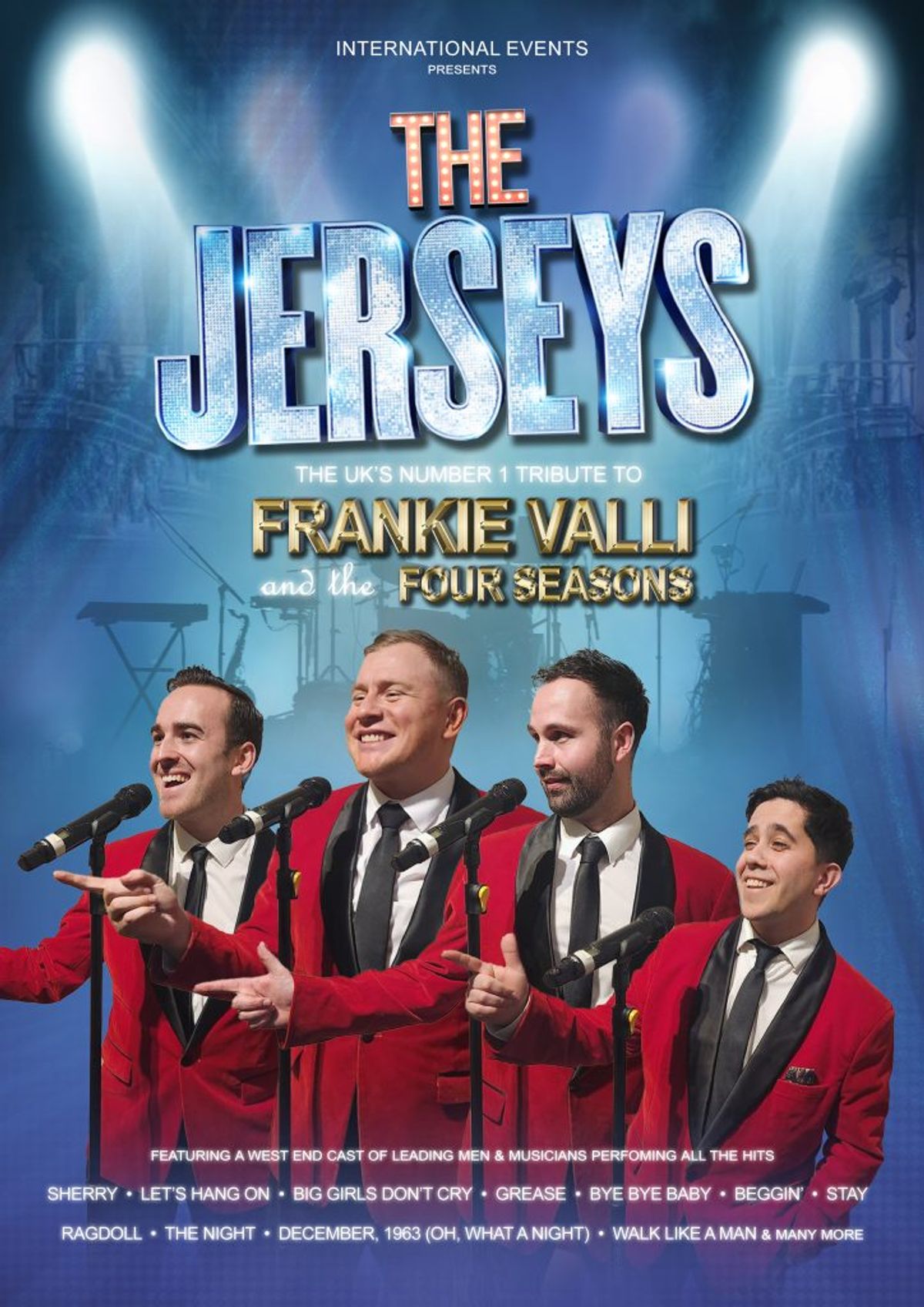 The Jerseys will be bringing the music of Frankie Valli and The Four Seasons to Llandrindod Wells