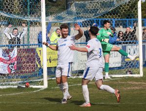 Halesowen Town celebrate. Pic: Steve Evans Photography