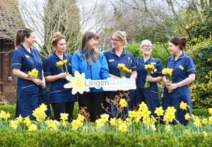 The nurses and Lingen Davies team at Royal Shrewsbury Hospital