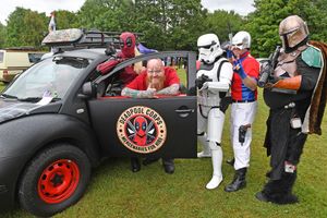 These ARE the dubs you are looking for! Pictured is Lee Ashbourne from Wednesfield with a few friends