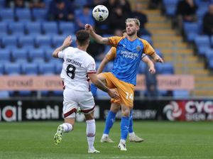 Taylor Perry made his 100th appearance for Shrewsbury Town