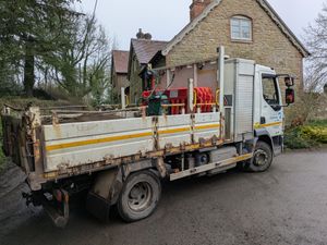 A highways lorry turns up to repair a lane in Church Preen. Picture: LDRS