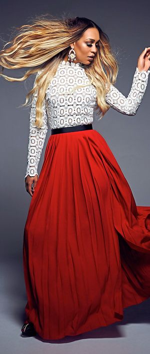 The star has had a humble upbringing and keeps her feet on the ground