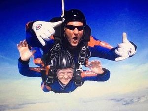 Supporting image for story: Skydiving nurse raises money for hospital
