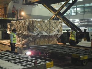 Supporting image for story: UK aid flown to India to help with Covid-19 crisis