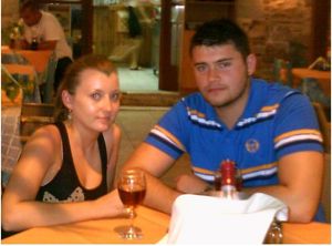 Tom Kirwan and his partner Jade Elwell