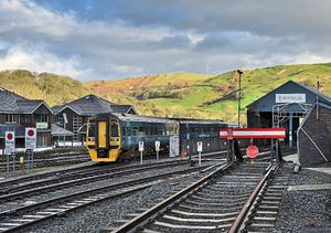A 158 unit leaves the depot for service