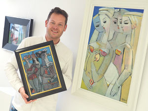 Supporting image for story: Renowned artist exhibits at town gallery