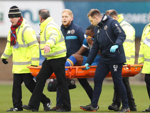 Supporting image for story: Shrewsbury's Lenell John-Lewis set for scan on knee injury