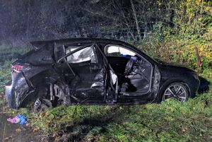 One of the vehicles involved in the incident. Picture: Ellesmere Fire Station