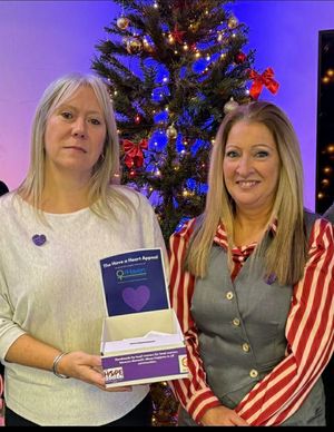 Trustees from The Hope Project join others in raising awareness of domestic abuse 