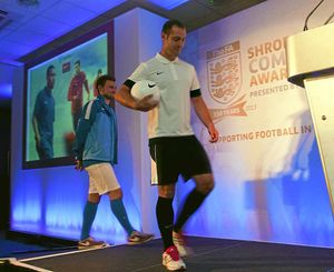 A football kit fashion show. 