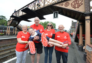Cleobury Mortimer Running Club members, from left: Ruth Alliston, Jeremy Ferguson, Pam Edwards, and David Alliston, with Megan Price, aged six