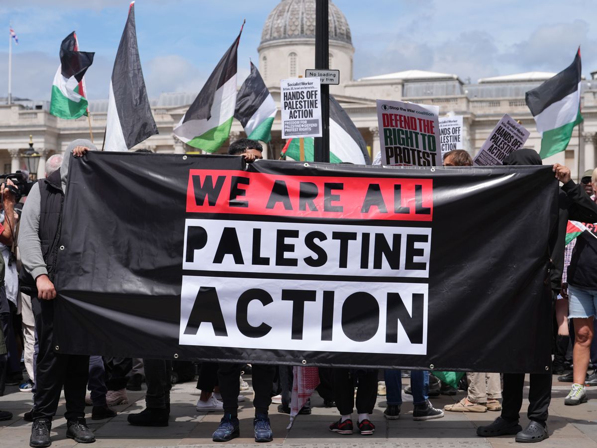 Two arrests after Palestine Action claims blocking Israeli defence firm UK site
