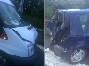 Supporting image for story: Woman removed from car after M6 crash