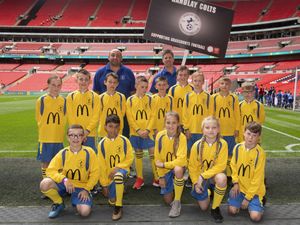 Supporting image for story: Telford's Randlay Colts walk out at Wembley ahead of Manchester City vs. Liverpool