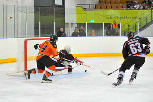 Tigers Miika Kiviranta goes close. Pictures - Matt Giles