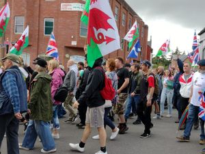 Supporting image for story: Hundreds on Newtown streets for illegal immigration protest and counter demo