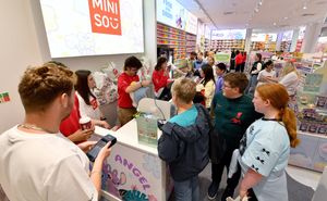 The tills ring at the opening of new store MINISO, at Telford Shopping Centre.