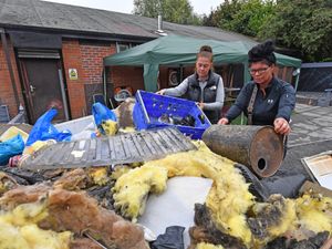 Supporting image for story: Work goes on to get Pensnett community centre ravaged by fire back up and running