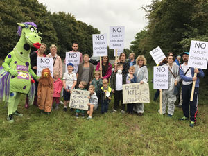 Supporting image for story: Tasley Chicken Farm row: Fight against 210,000-bird plans will go on say campaigners