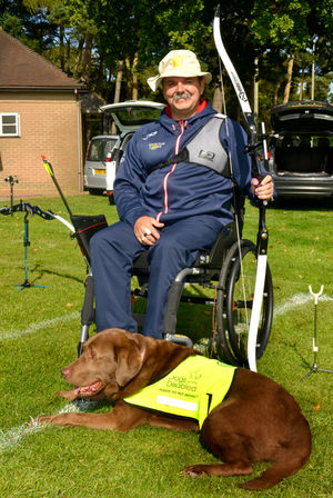 Ken Hargreaves and Guide Dog Fred 